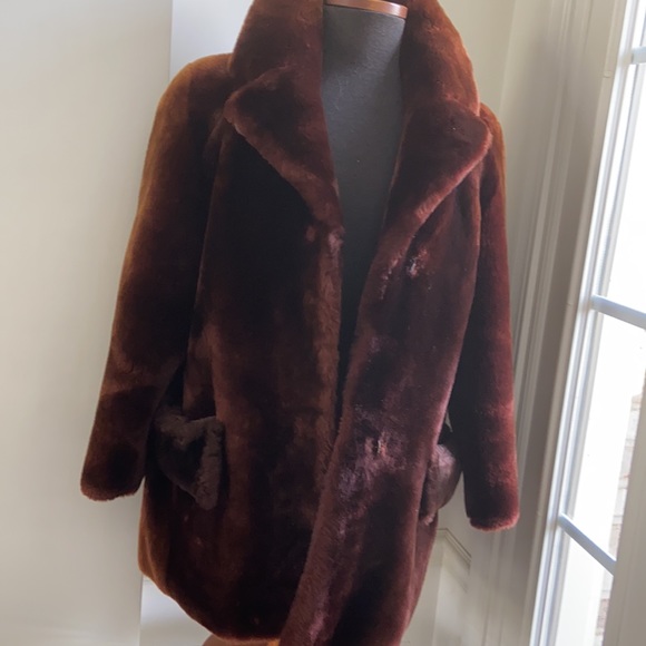 Mouton Lamb Fur Coat - Picture 3 of 15